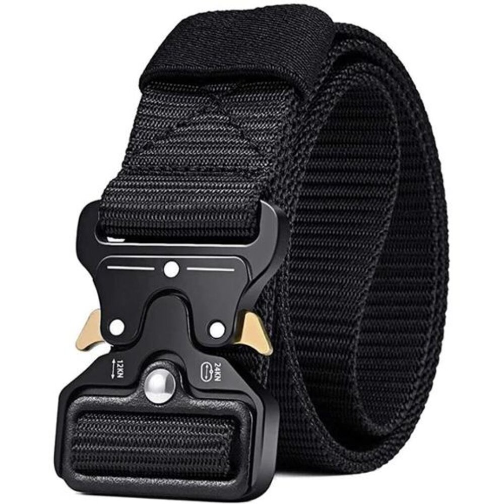 Tactical Belts for Men Military Style Work Hiking Riggers Web Gun Belt
